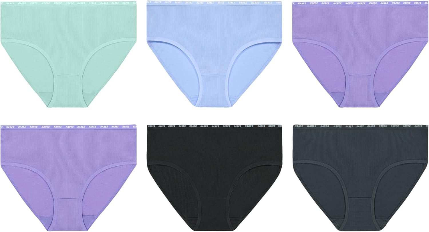 Hanes Girls' Big Moves Breathable Stretch Tween Underwear - Image 2