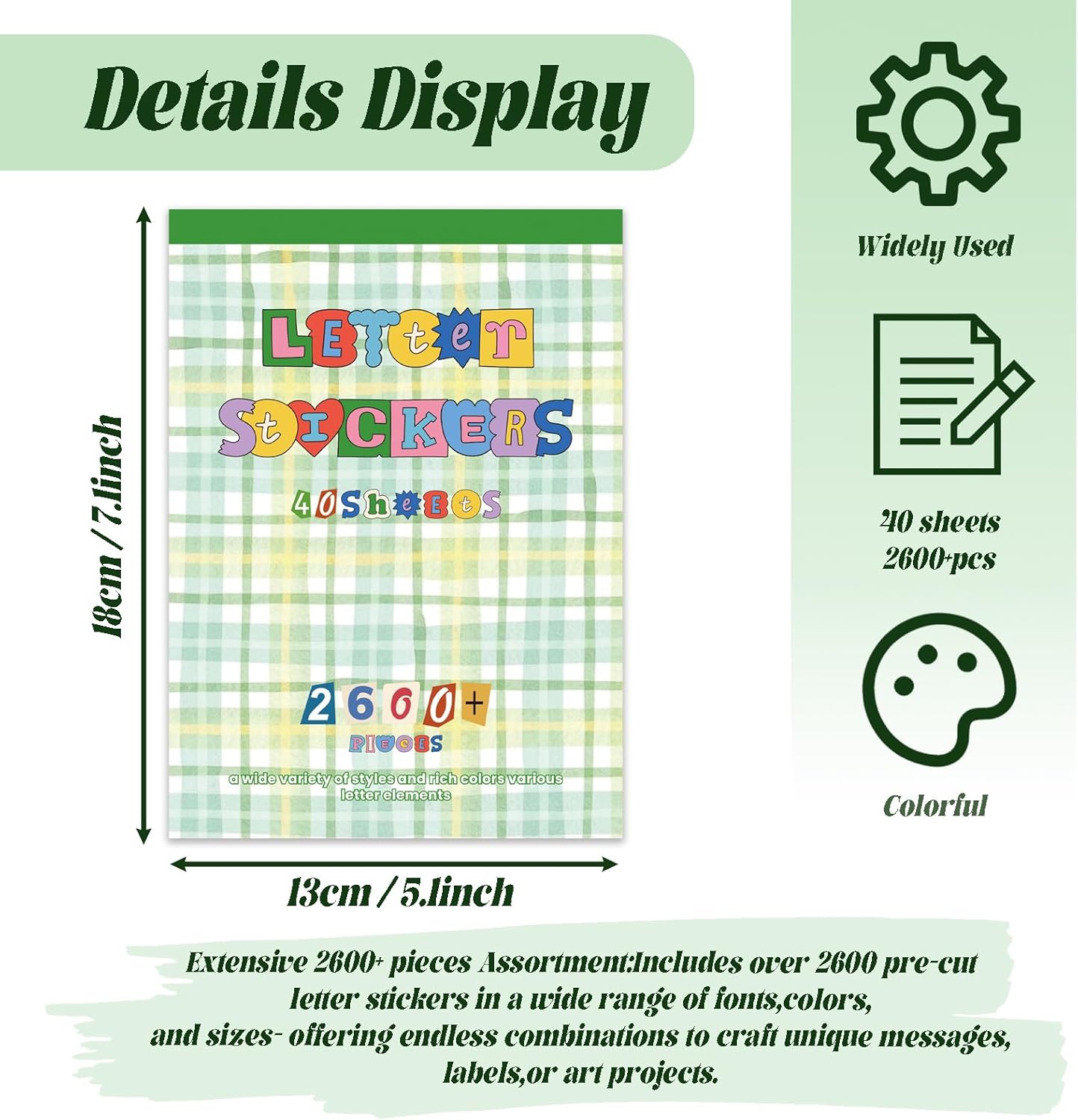 2600Pcs Magazine Letter Stickers Book for Scrapbook Album, Vintage Ransom Alphabet Stickers for Journaling, Scrapbook Supplies and Book Decor with 40 Sheets Pre-Cut Viny