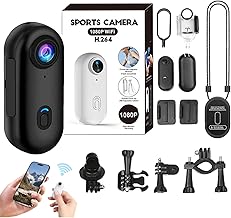 The Snap Cam, The Snap Camera, Snap Camera Baseball, Treklon 4s 4k Mini Handsfree Bodycam, Treklon Pov Cameras, HD 1080p Mini Wearable Body Adventure Action Cameras with Audio, Video (Black, 1080P)