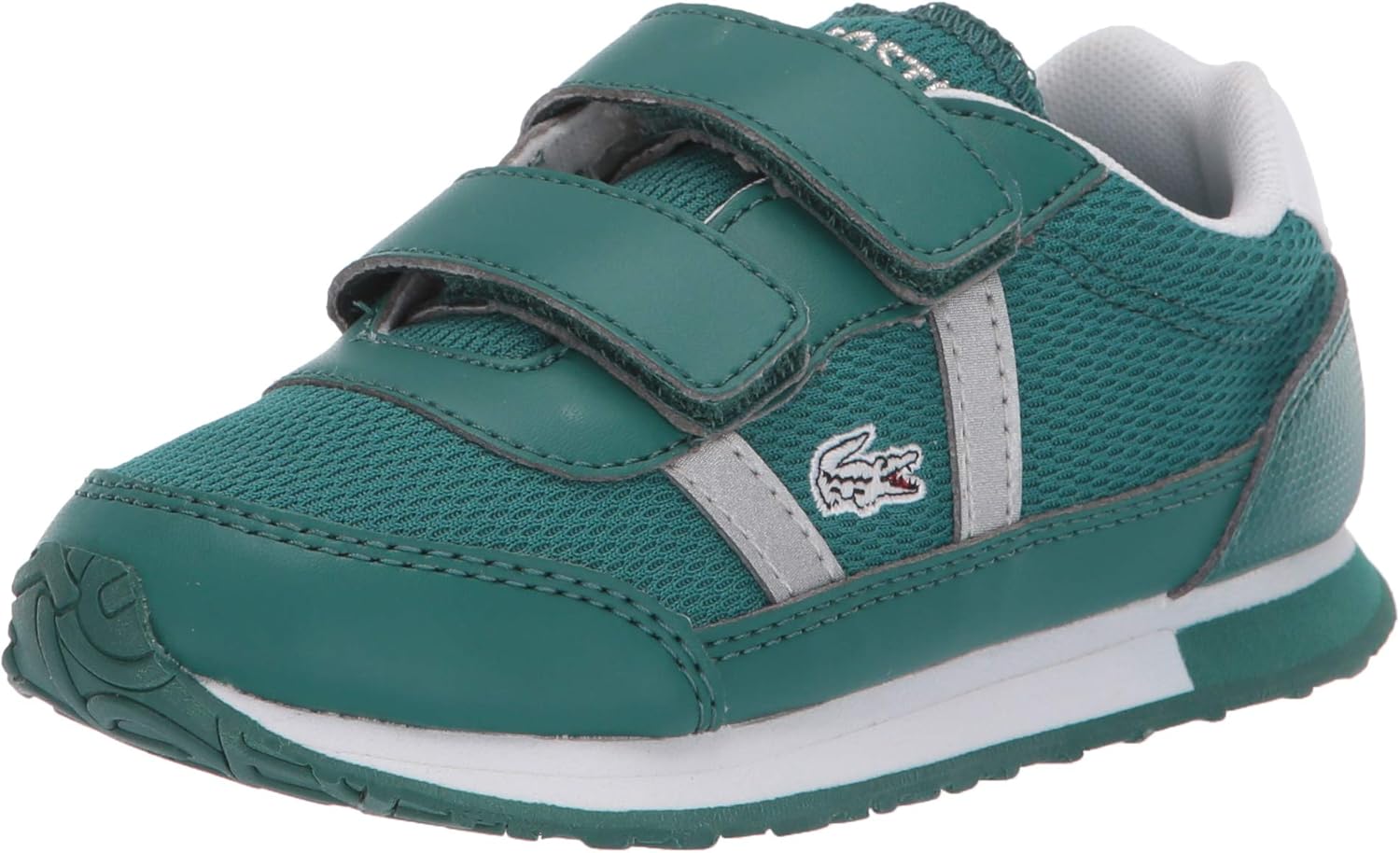 Lacoste Unisex-Baby Partner 120 1 SUI Sneaker, Green/White, 6 Medium US Toddler