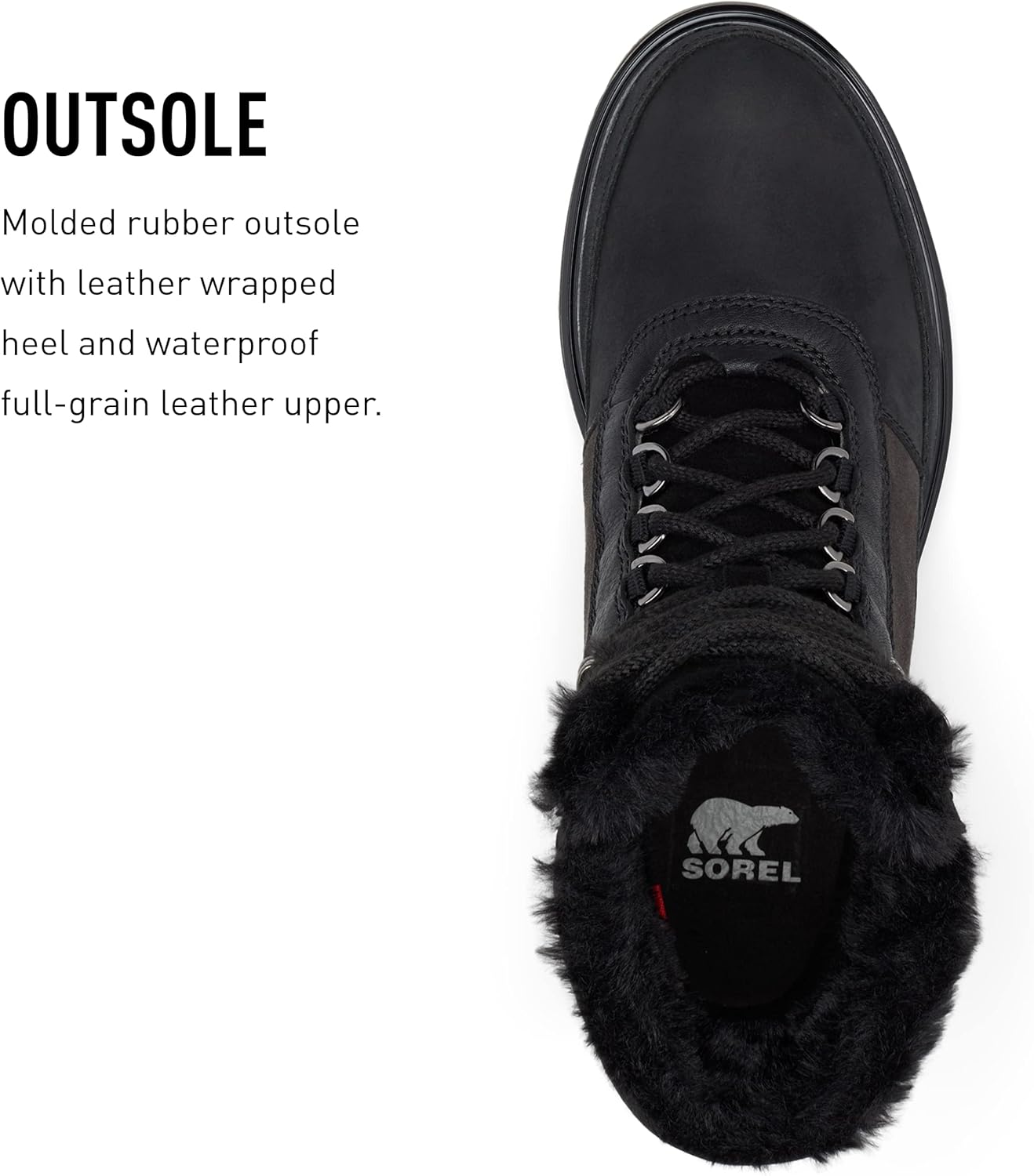 Sorel Women's Lennox Lace Cozy Rain Boot — Waterproof Suede Boots