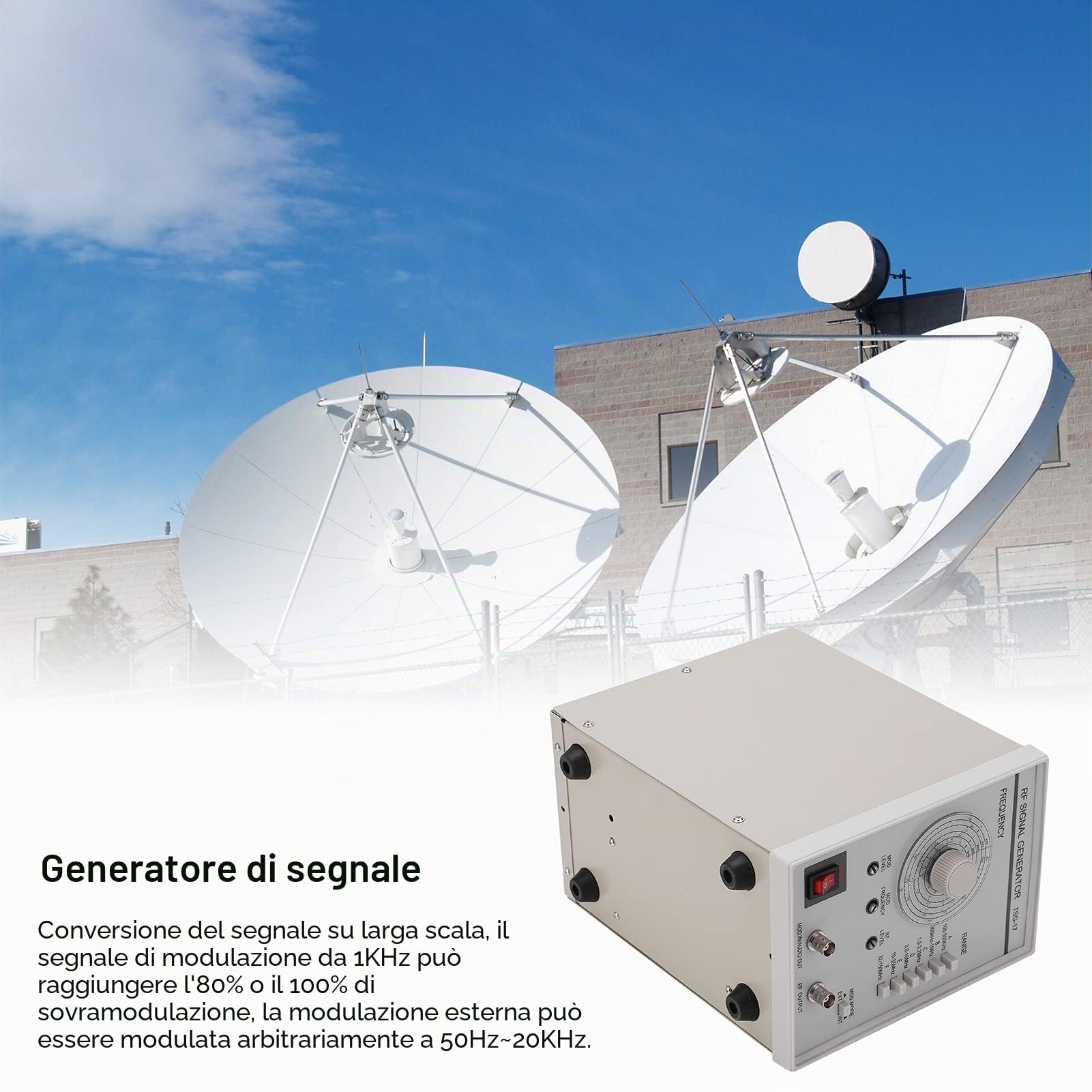 TSG-17 Generatore di Segnale 100KHz-150MHz Generatore di Funzioni Ad Alta Frequenza con Piccola Deviazione di Precisione EU 10A-18A 250V
