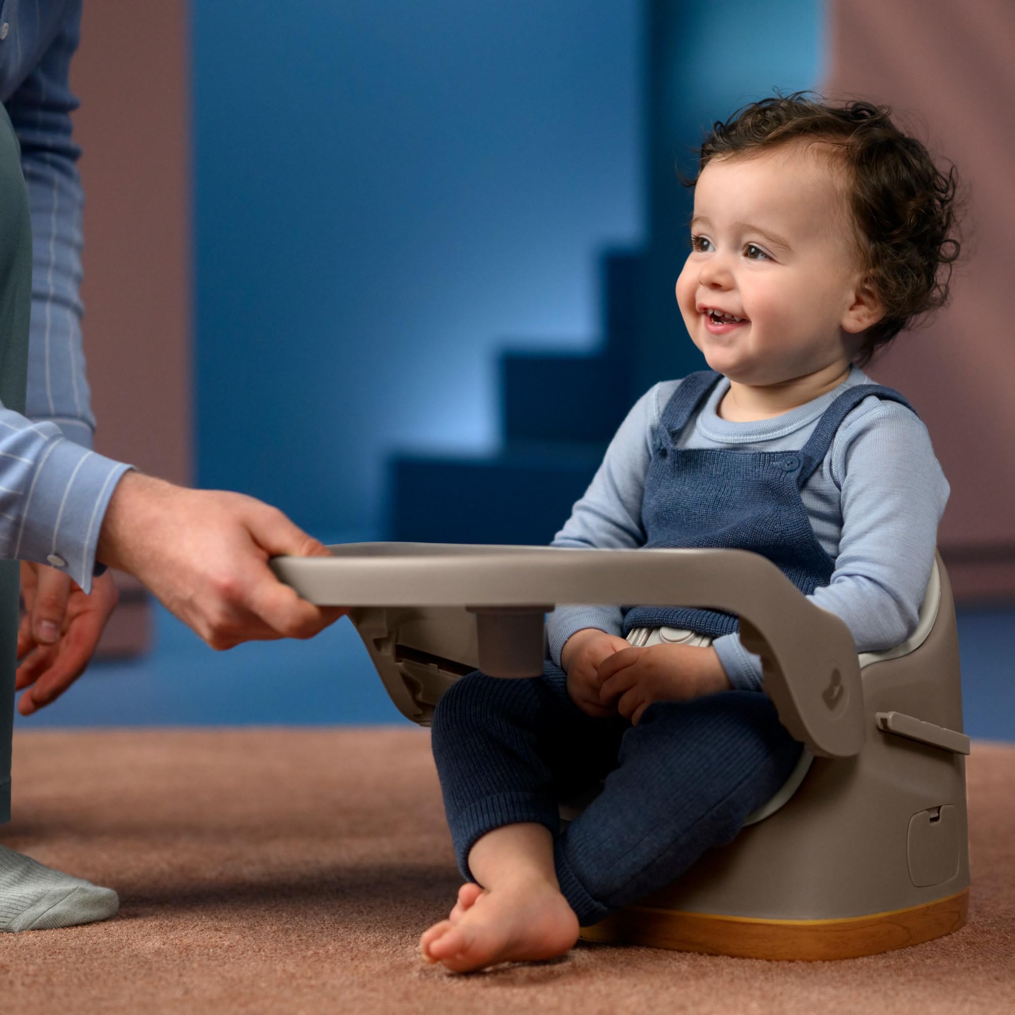 Maxi-Cosi Jay Trona Bebé Portátil 2 en 1, de 6 Meses a 3 Años, 9-15 kg, Asiento Bebé Suelo, Bandeja Ajustable, Fácil de Limpiar, Diseño Compacto, Espaciosa, Elegance Beige