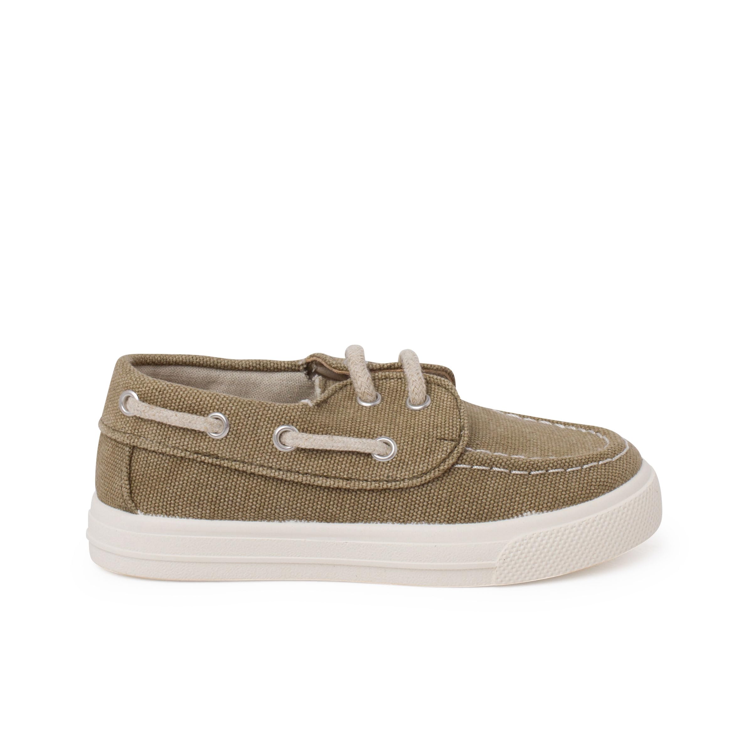 Pisamonas Letnie Żeglarskie Buty Dziecięce Z Organicznej Tkaniny Rozmiar 32 Kolor Khaki