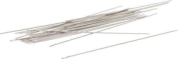 The Beadsmith English Beading Needles, Size 10, 4 Needles per Card
