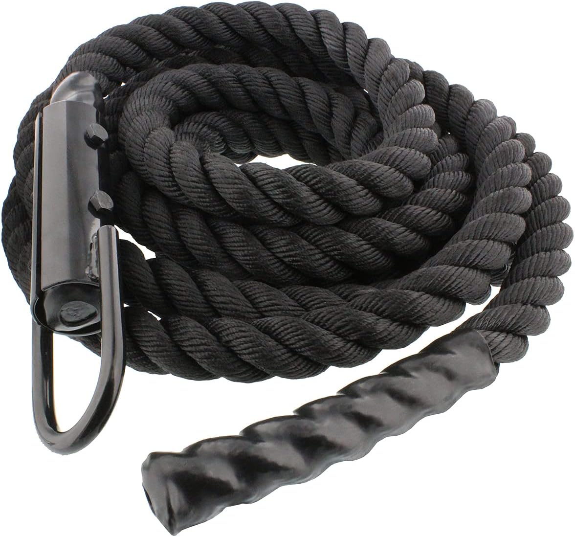 Get Out! Workout Fitness Climbing Rope 10ft x 1.5in in Black – Battle Rope for Outdoor and Indoor Gym Exercise : Sports & Outdoors