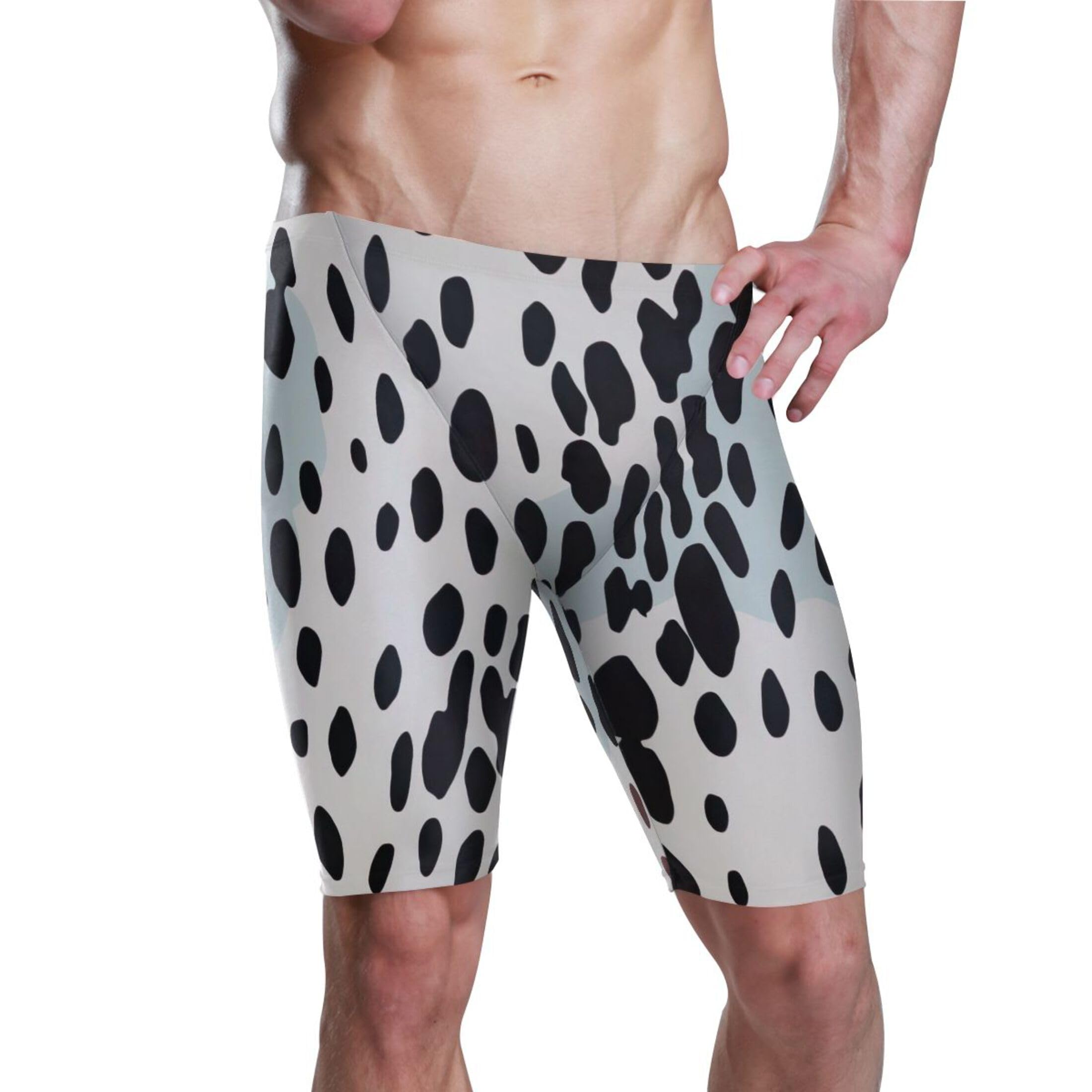 UMIRIKO Leopard Men's Swim Jammers Swimsuit M B0401140