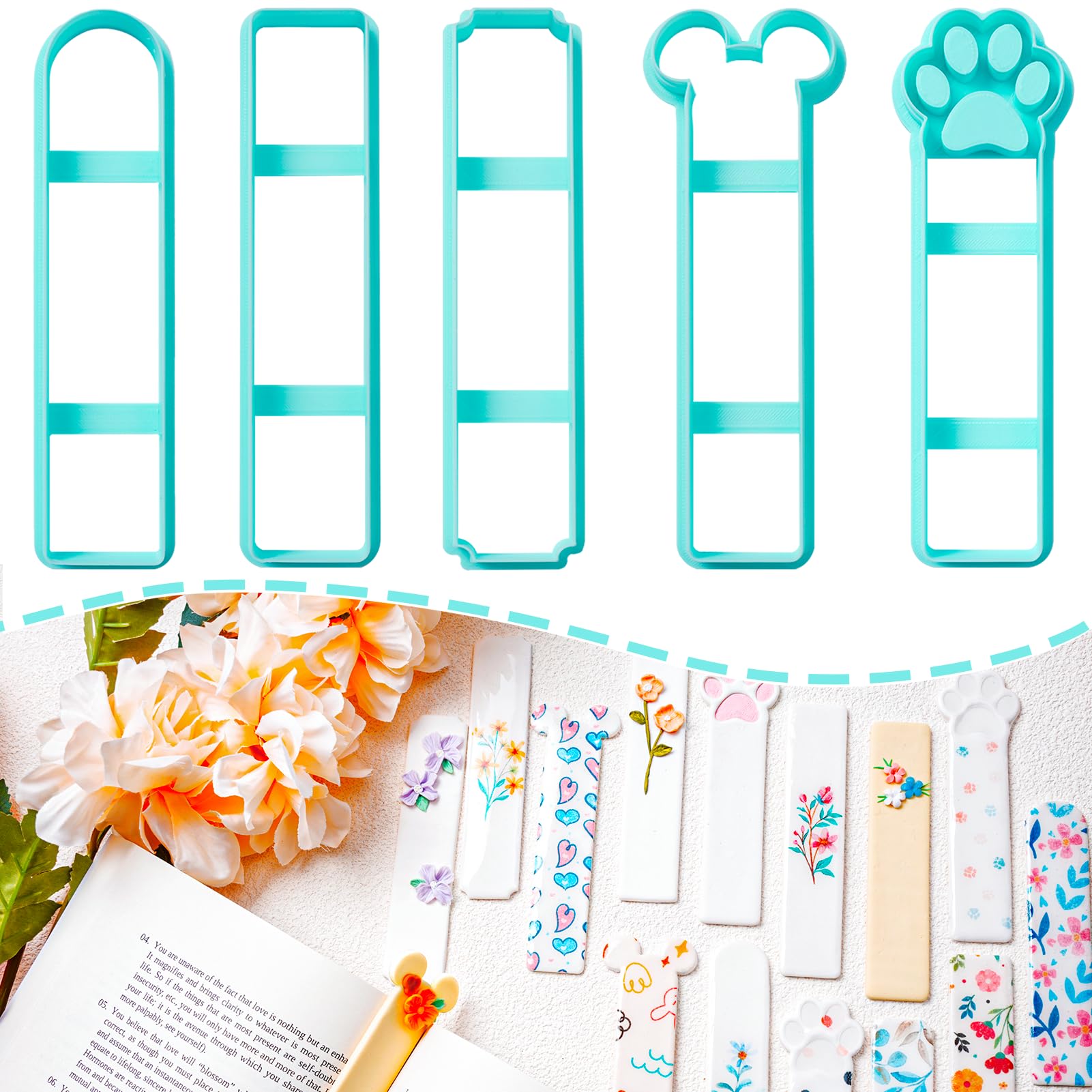TAINSKY Long Dangle Clay Cutters – 17 Shapes For Polymer Clay Earrings Making