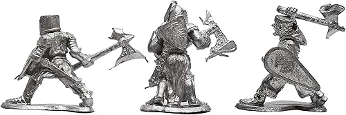 Miniatura 2 de IRON WIND METALS Juego de 3 piezas de combate de 3 etapas con hacha  100% peltre sin plomo  Miniaturas clásicas de fantasía para juegos de mesa de