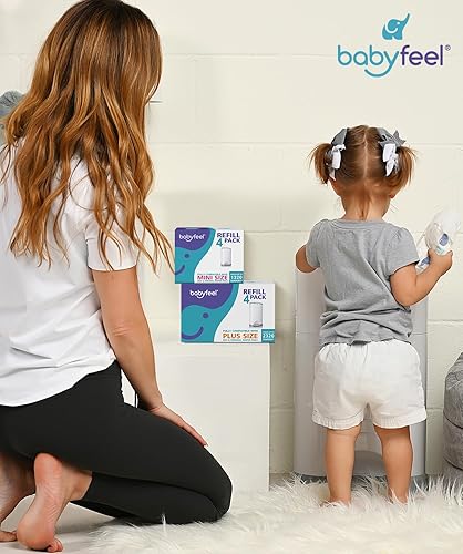 Miniatura 6 de Babyfeel Recambios compatibles con cubos de pañales DEKOR PLUS  Paquete de 8  Exclusivo 30 de grosor extra  Recambios de cubo de pañales con potente