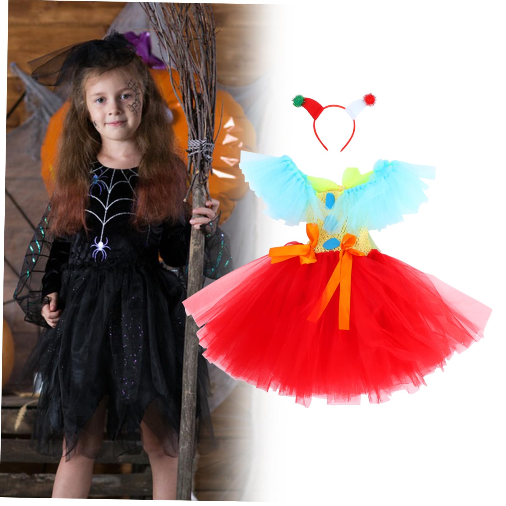 YARNOW Vestiti Da Clown Accessori Cosplay Accessori Per Cosplay Di Halloween Costume Da Clown Gonna Tutu Per Halloween