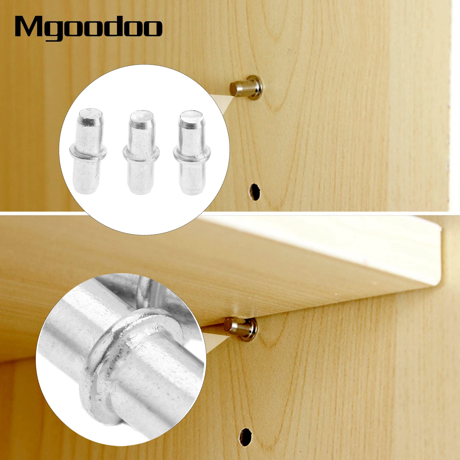 20Pcs Shelf Support Pins 5x15mm Silver Tone Cabinet Pegs Hardware — Amazon image 7