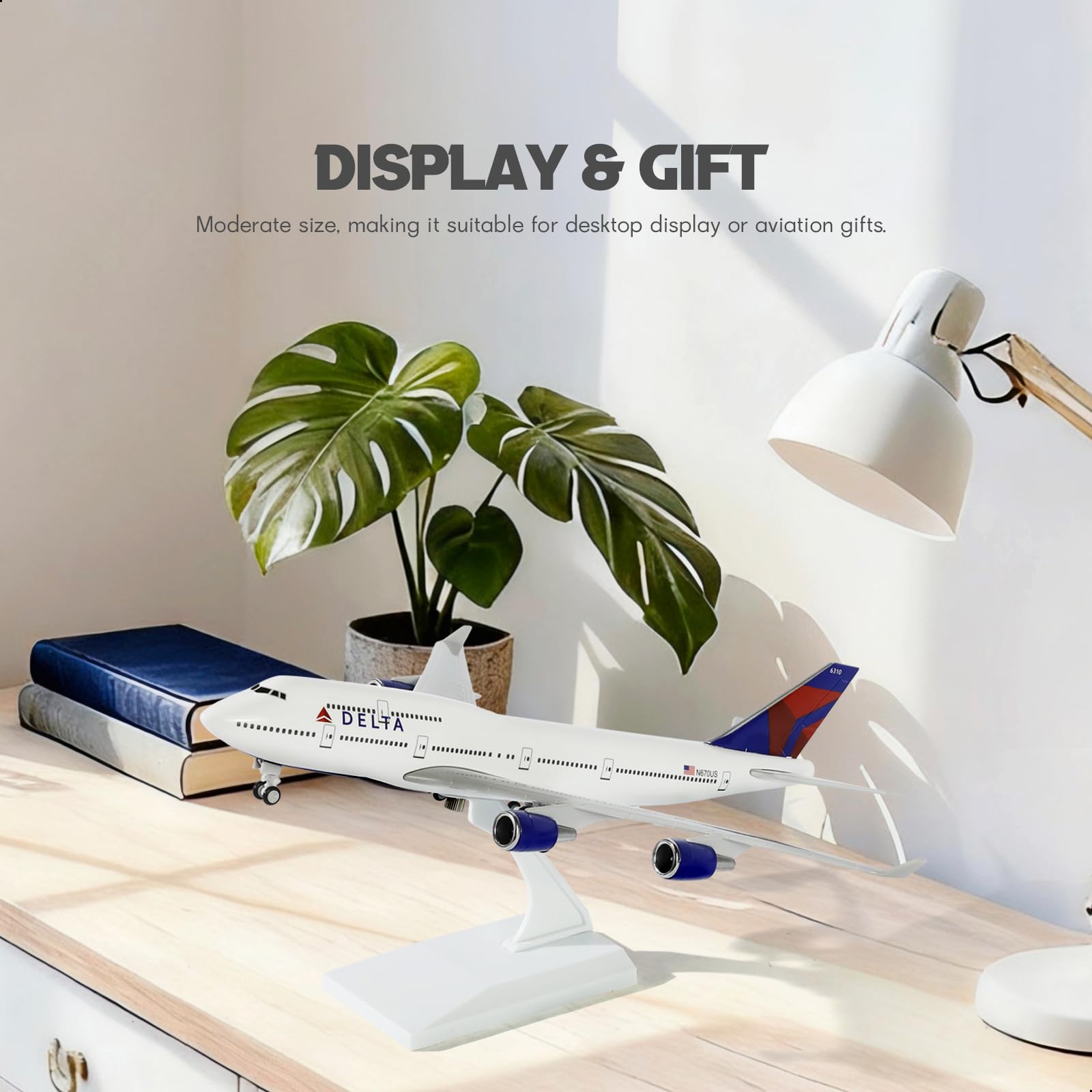 QIYUMOKE 1/160 Boeing 747 17 Pouces Grand Modèle d'avion KLM Moulé Sous Pression Modèle d'avion de Compagnies Aériennes Avec Support à Collectionner pour Cadeau Passionné d'aviati QIYUMOKE 1/160 Boeing 747 17 Pouces Grand Modèle d'avion KLM Moulé Sous Pression Modèle d'avion de Compagnies Aériennes Avec Support à Collectionner pour Cadeau Passionné d'aviati