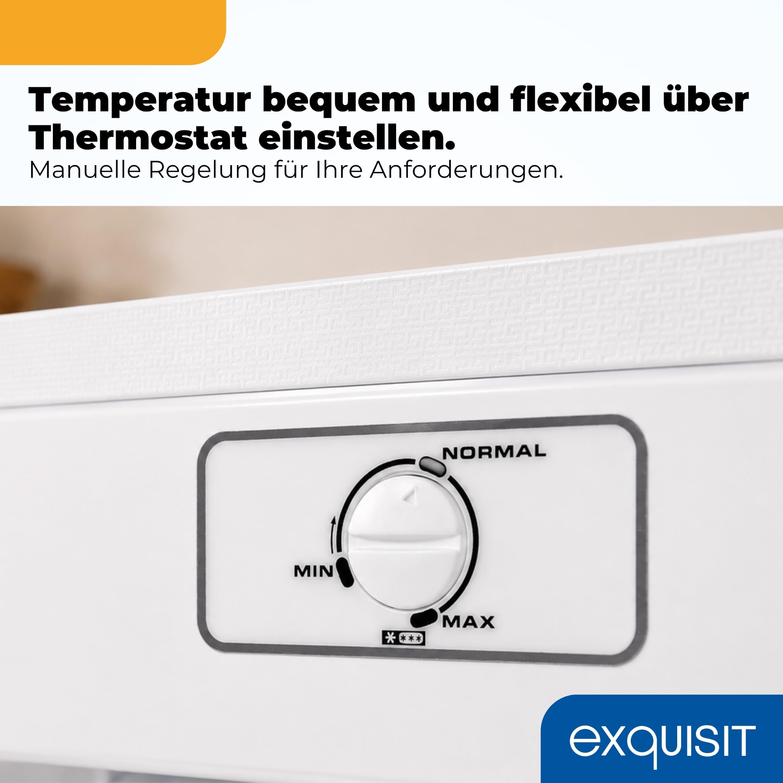 Exquisit GS5230-H-040D Gefrierschrank - 168 l Tiefkühlschrank - Weiß - D | 4 Sterne Gefrierfach - 4 Schubladen - 143 cm hoch - 40 dB leise - Türanschlag wechselbar - Freistehendes Gefriergerät