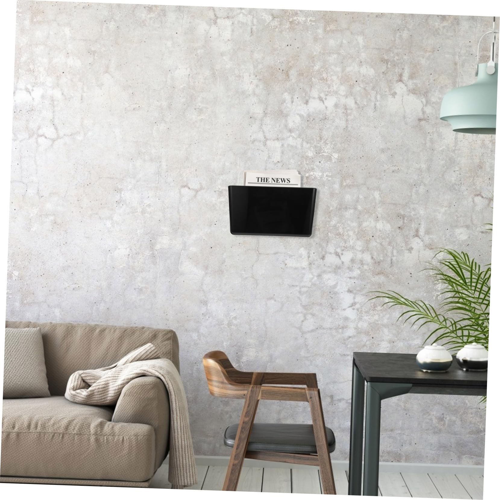 Porta Documenti da Parete in Plastica Resistente Organizer File Holder Multiuso per Ufficio e Casa Supporto Riviste e Cartelle Compatto Murale Ordinato e Pratico