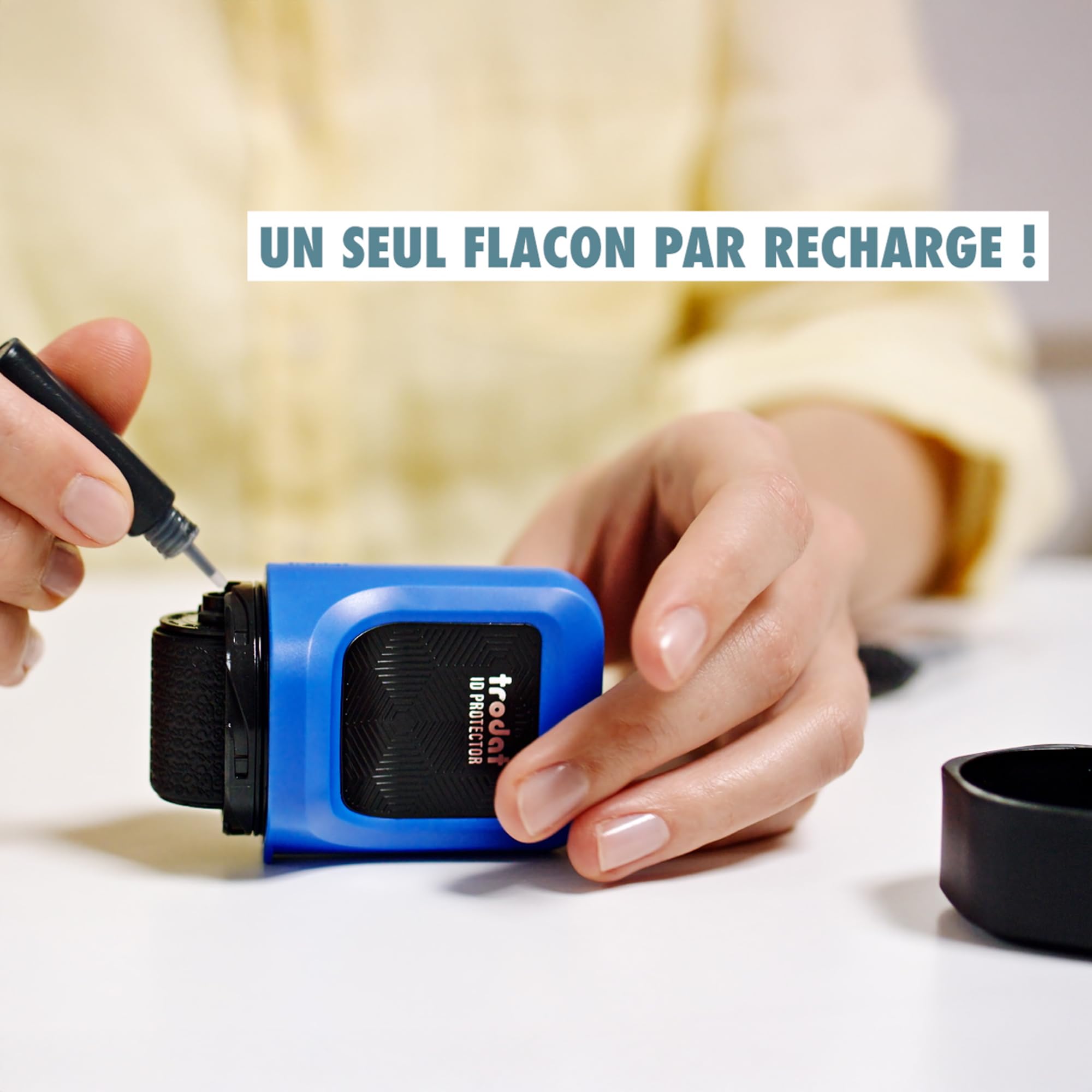 Image secondaire de Lot de 3 Recharges d'Encre Noire Indélébile pour ID Protector - Trodat