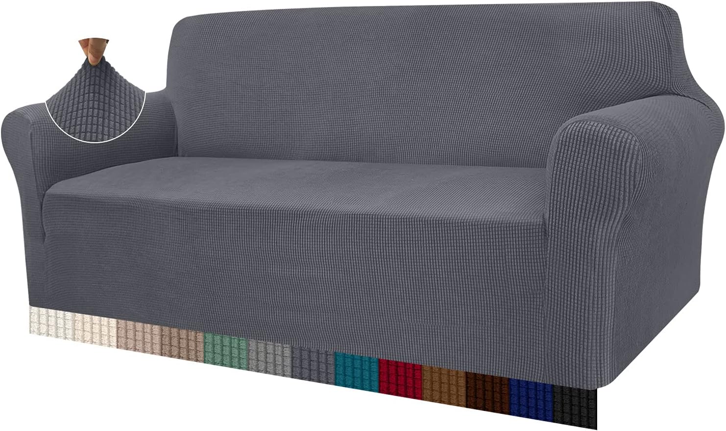tural Housse de canapé élastique Beige 3 Places (180-230cm