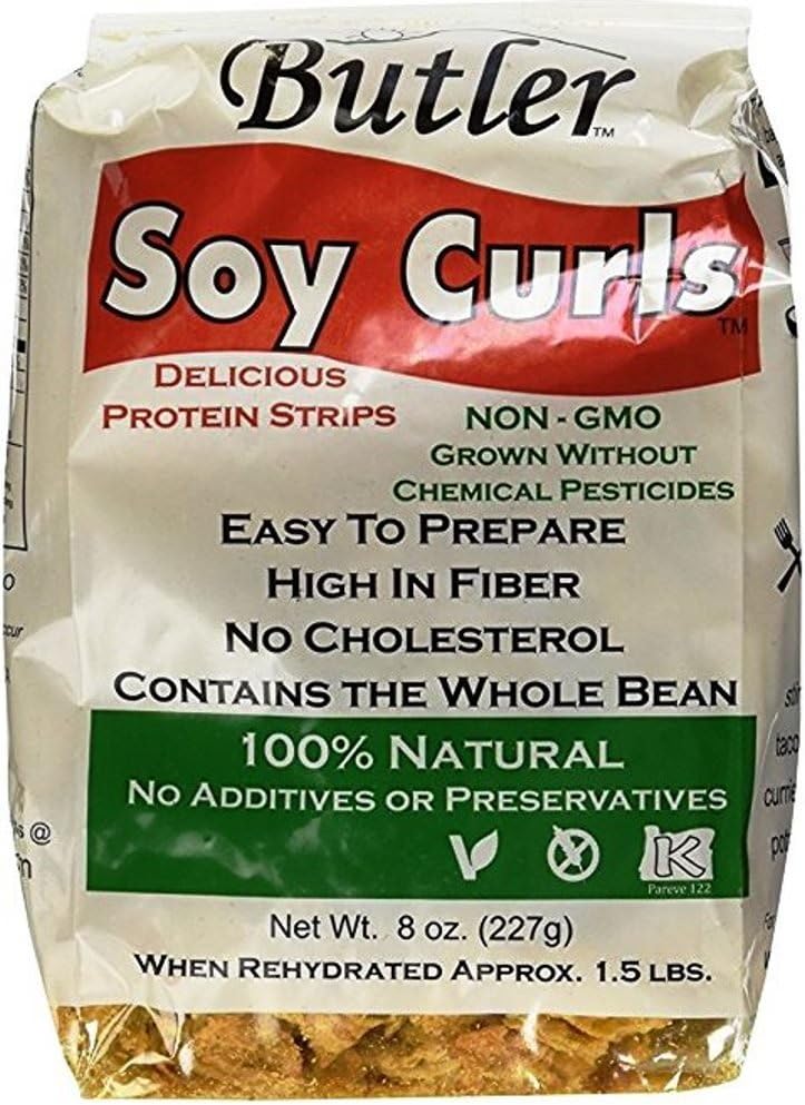 Butler Soy Curls, 8 oz. Bags (Pack of 6)
