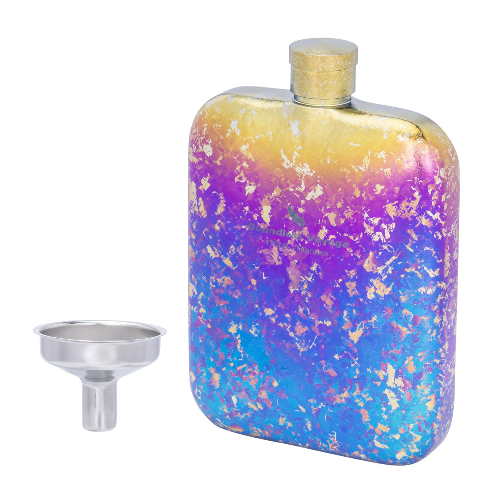 Flasque en titane avec entonnoir un cadeau chic et multicolore pour homme et femme