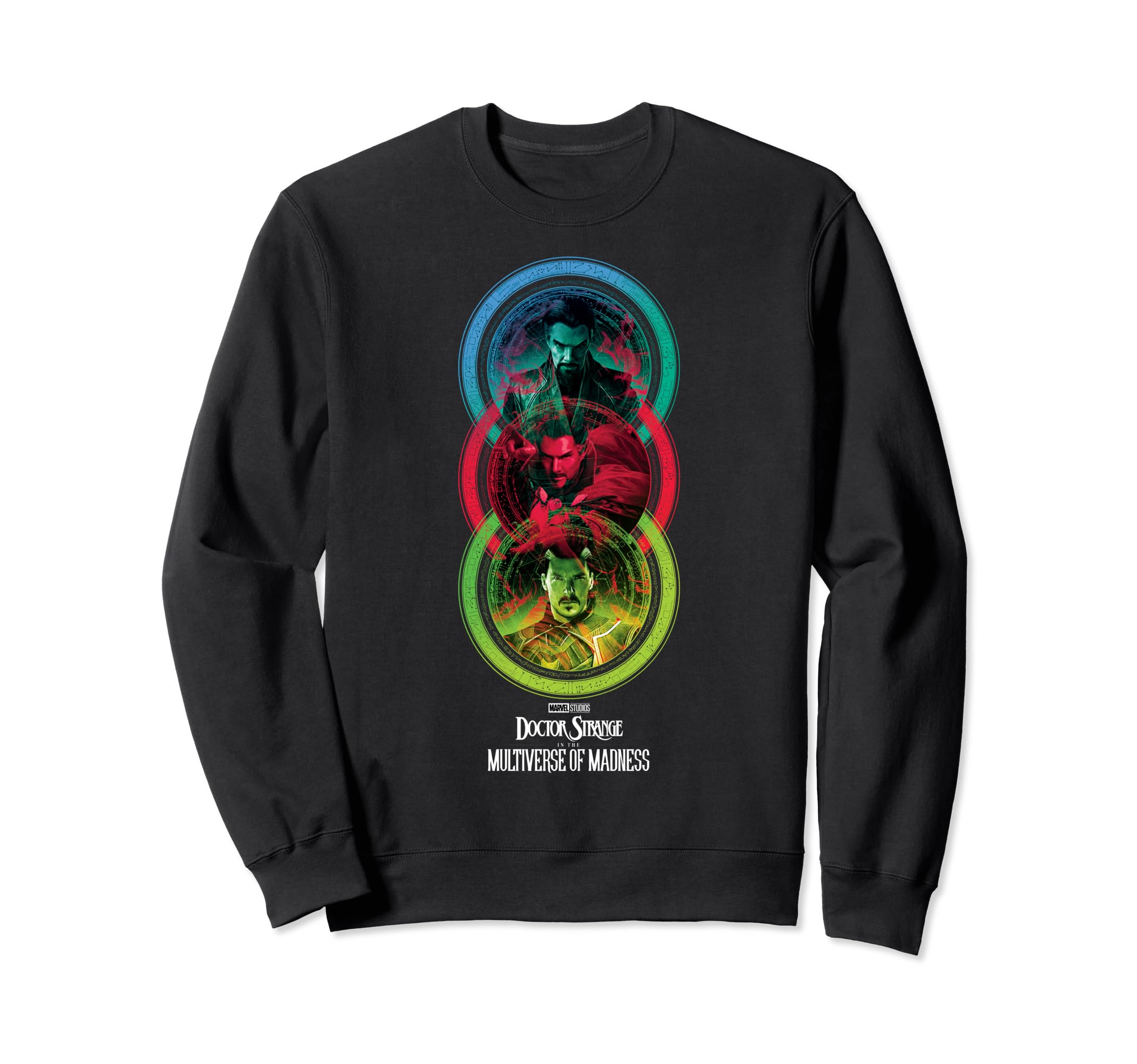 Sweatshirt Doctor Strange Marvel pull noir imprimé Multiverse of Madness - 2
