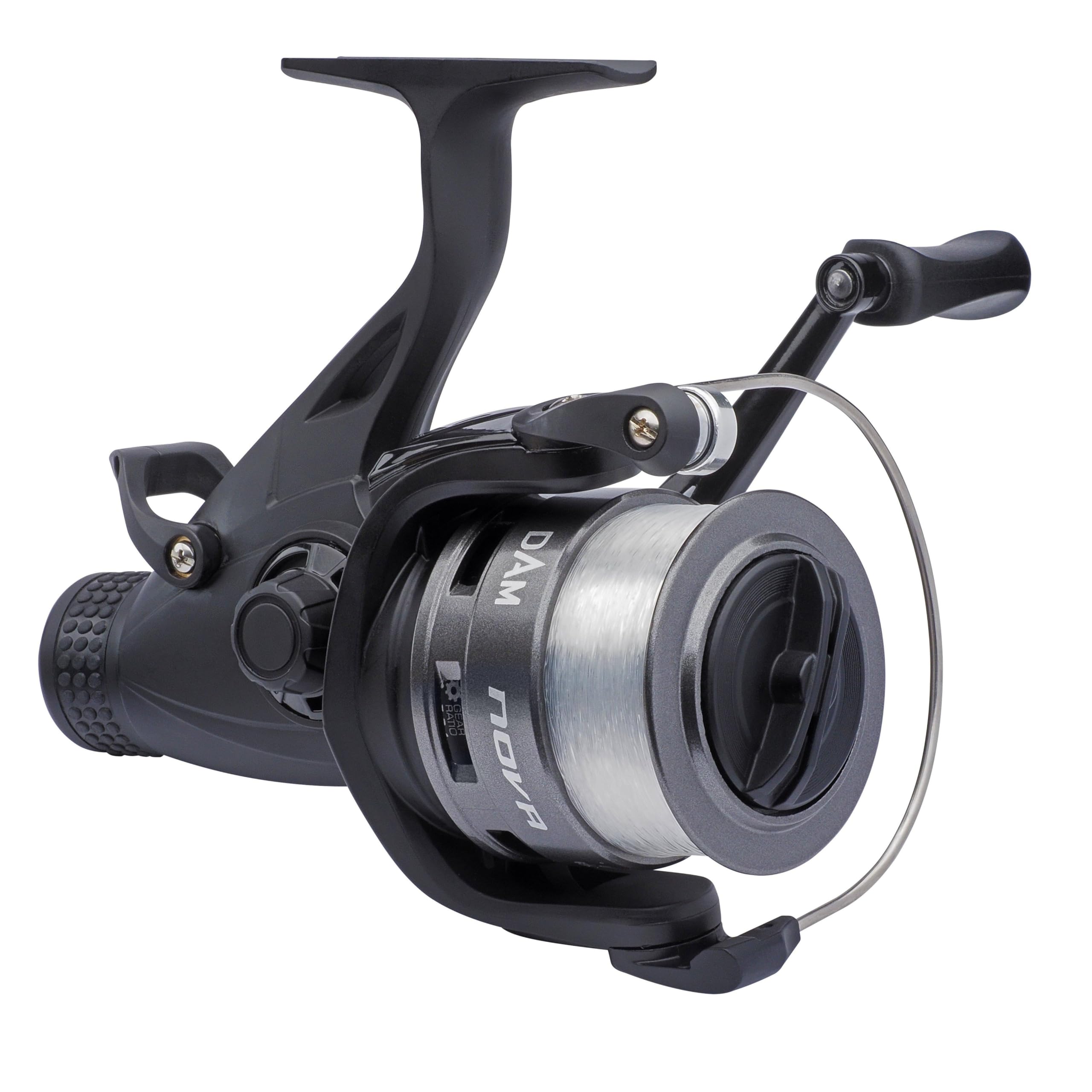 DAM Quick Nova FS Moulinet | Moulinet Polyvalent pour la pêche en Eau Douce et la pêche au Feeder | Corps et Rotor en Graphite | Rapport de Vitesse 5,0:1 | 5000 | Ambidextre