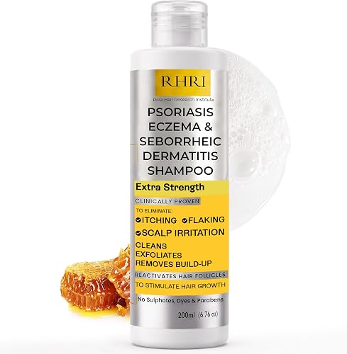 Antifungal Psoriasis Shampoo, Eczema, Seborrheic Dermatitis Shampoo | Soothes Itching, Flaking & Irritation | Repairs Scalp, Strengthens Hair, Stimulates Regrowth | Medicated Scalp Treatment