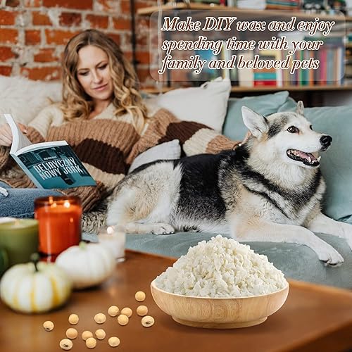 Miniatura 6 de Sukh Copos de cera de soja de 78.84 oz, cera de soja natural, cera de soja pura para hacer velas, chips de cera de soja, suministros de cera para