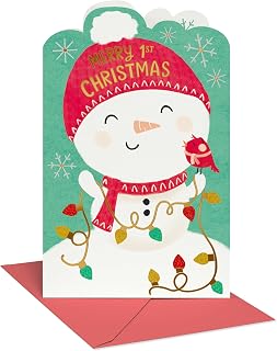 Merry 1st Christmas Card for Baby visual