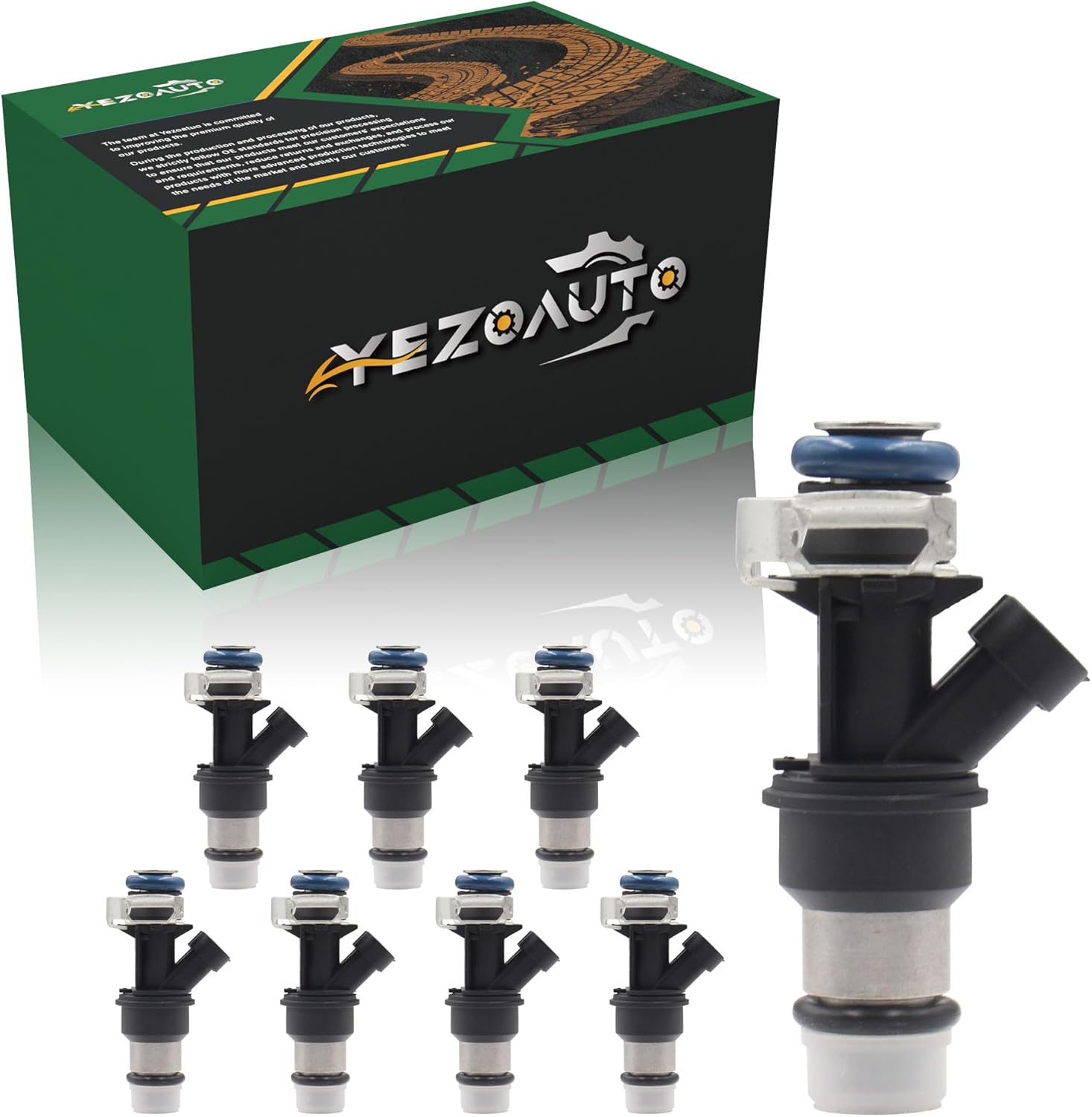 Fuel Injector 25317628 Compatible with Buick Rainier 5.3L 04-06 & Cadillac Escalade 6.0L & Chevrolet Express 1500 5.3L & GMC Savana 1500 5.3L 04-06; Yukon 5.3L 6.0L 00-06 & More (8PCS)