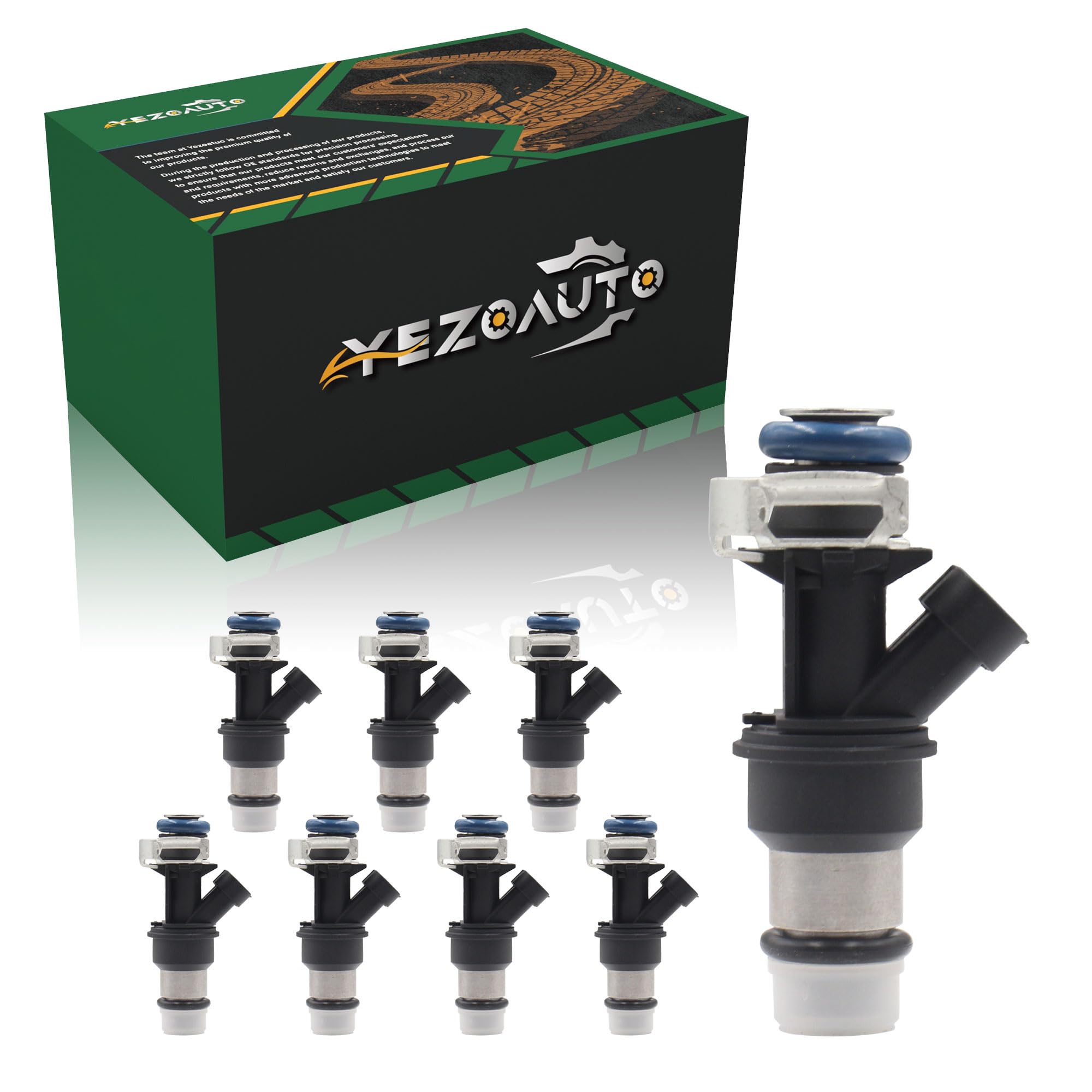 Yezoauto Fuel Injector 25317628 Compatible with Buick Rainier 5.3L 04-06 & Cadillac Escalade 6.0L & Chevrolet Express 1500 5.3L & GMC Savana 1500 5.3L