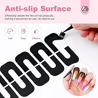 Vista 7 de SAVILAND Protector de uñas para dedos: 100 piezas de protección UV en forma de U, protector de uñas en forma de U, protector de cutículas