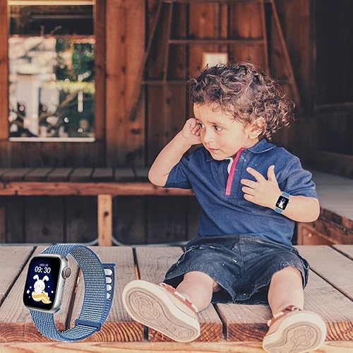 Miniatura 6 de SMARTVIN - Correa para Apple Watch para niños, compatible con Apple Watch Series 7654321SE de 1.496 pulgadas, 1.575 pulgadas, 1.614 pulgadas, correa