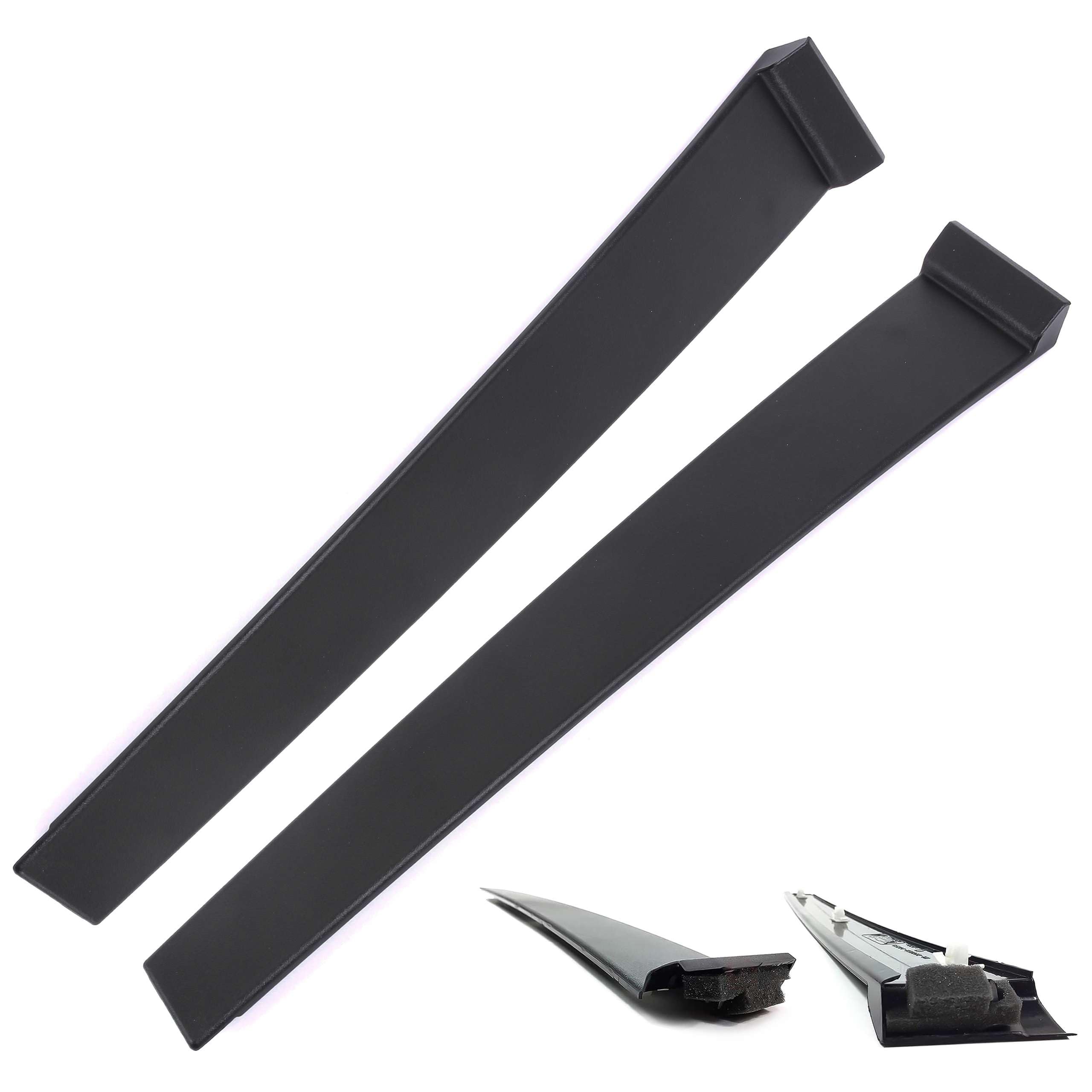 INLY Zierleiste Türblende Leiste B-Säule Hinten + Vorne Links kompatibel mit Fiesta 2S61A25459AN 2S61A25459 1473676 1473674 2S61A20899AM (2002-2008)