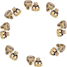 100PCS Misting Nozzles Kit for Cooling System, Brass Mister, Fog for Patio Outdoor Garden Water0.1mm