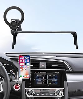 MaserWeller Car Phone Holder for Honda Civic 2016-2021 Accessories 5/7-inch Screen Fixed Clip, 360° Rotation Phone Mount Compatible with MagSafe,Cell Phone Holder that Does Not Affect Air Vent