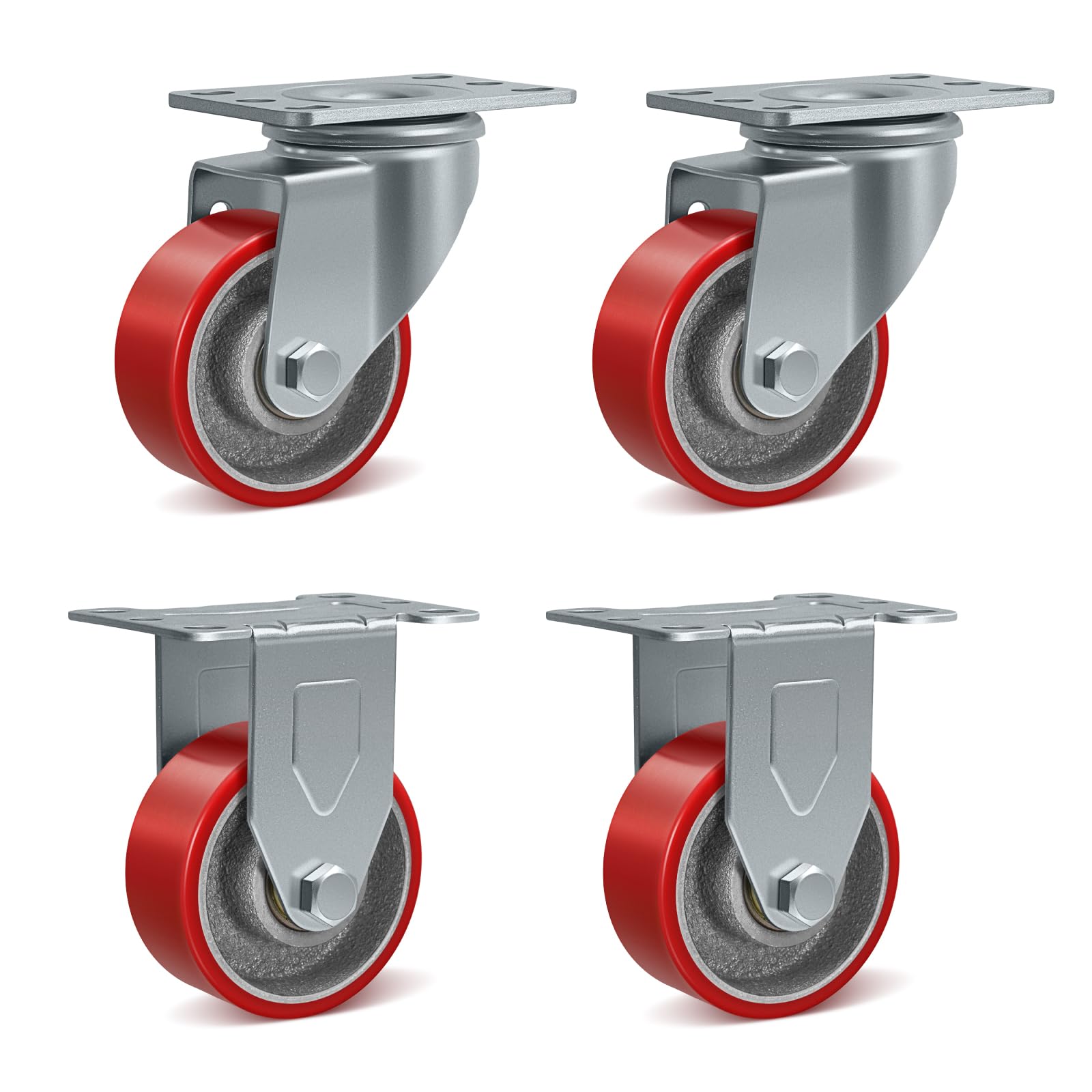 Heavy Duty Industrial Casters - 1800 lb Capacity -18 Heavy Duty Industrial Casters - 1800 lb Capacity -18
