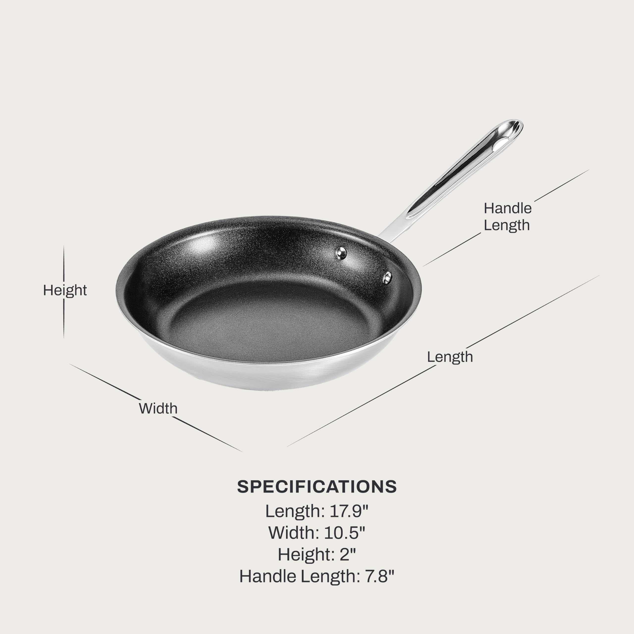 All-Clad ステンレス フライパン　10インチ Amazon.com: All-Clad D5® Pro Nonstick Stainless Steel 10