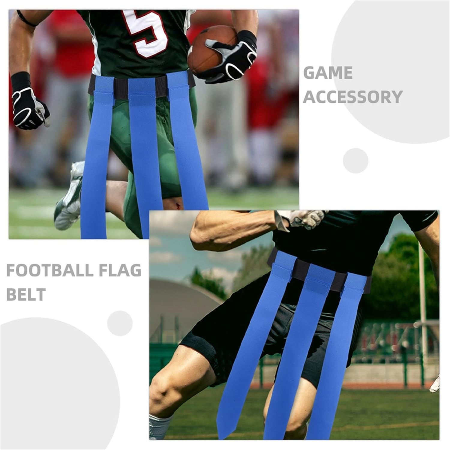 Flag Football Flags 4pcs Flag Football Flags Belts Adult Adjustable Waist Bands Accessories