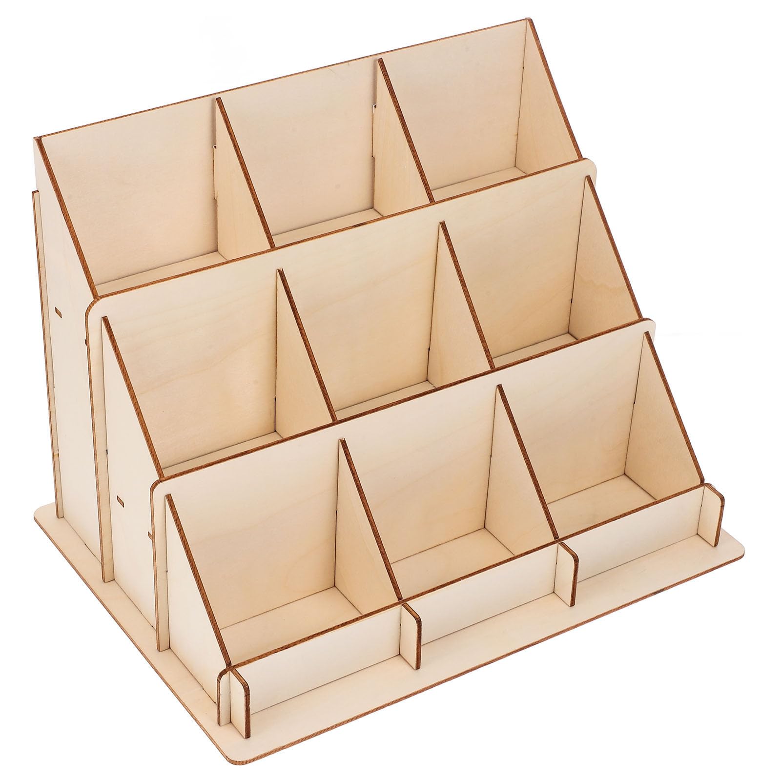 Présentoir à cartes bois pour un bureau scandinave ordonné et accueillant