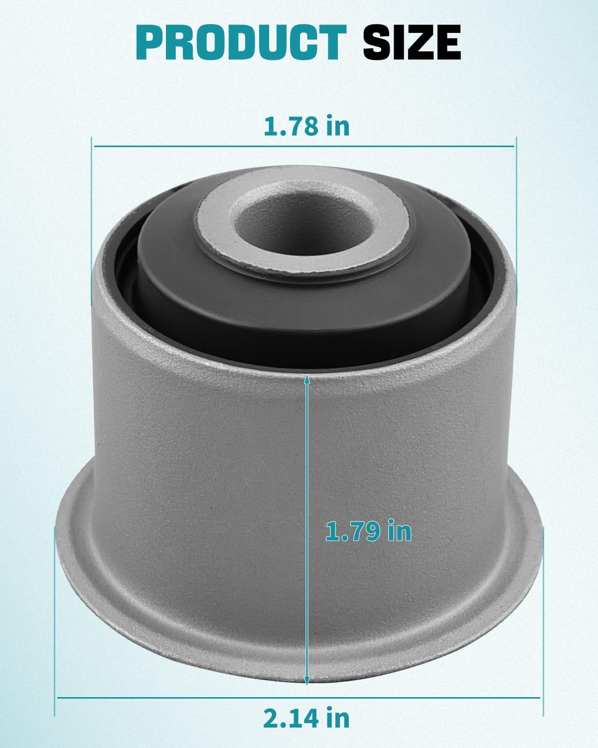 2PCS Front I-Beam Axle Pivot Bushing Fit for 2WD F150 F250 F350 Explorer/Ford E100 E150 E250 E350 E450 Replace 8C2Z3B177A D5UZ3B177A E4TZ3B177B D5UA3B177AA E6TZ-3B177A, Left Right Pair