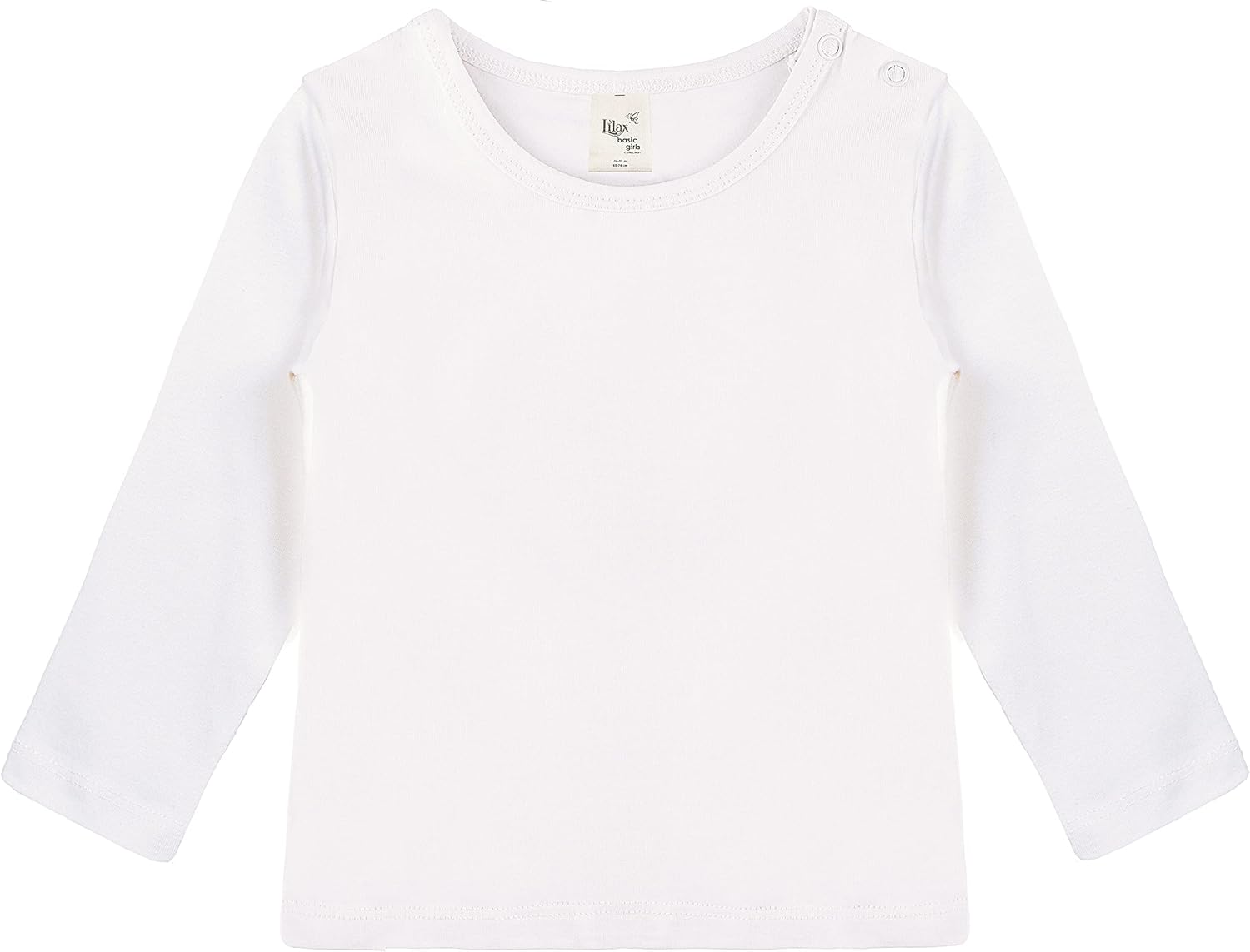 Lilax Baby Girls' Basic Long Sleeve Round Neck T-Shirt