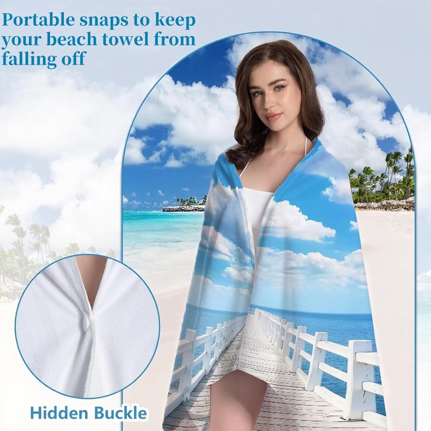 Beach Towel 90x180cm Bath Towels, Quick Dry Microfiber Towel, Sand Free, Super Absorbent, Lightweight, Compact Design, Towels for Bathroom Travel, Pool, Gym, Camping, Beach Vacation Essentials A2-15