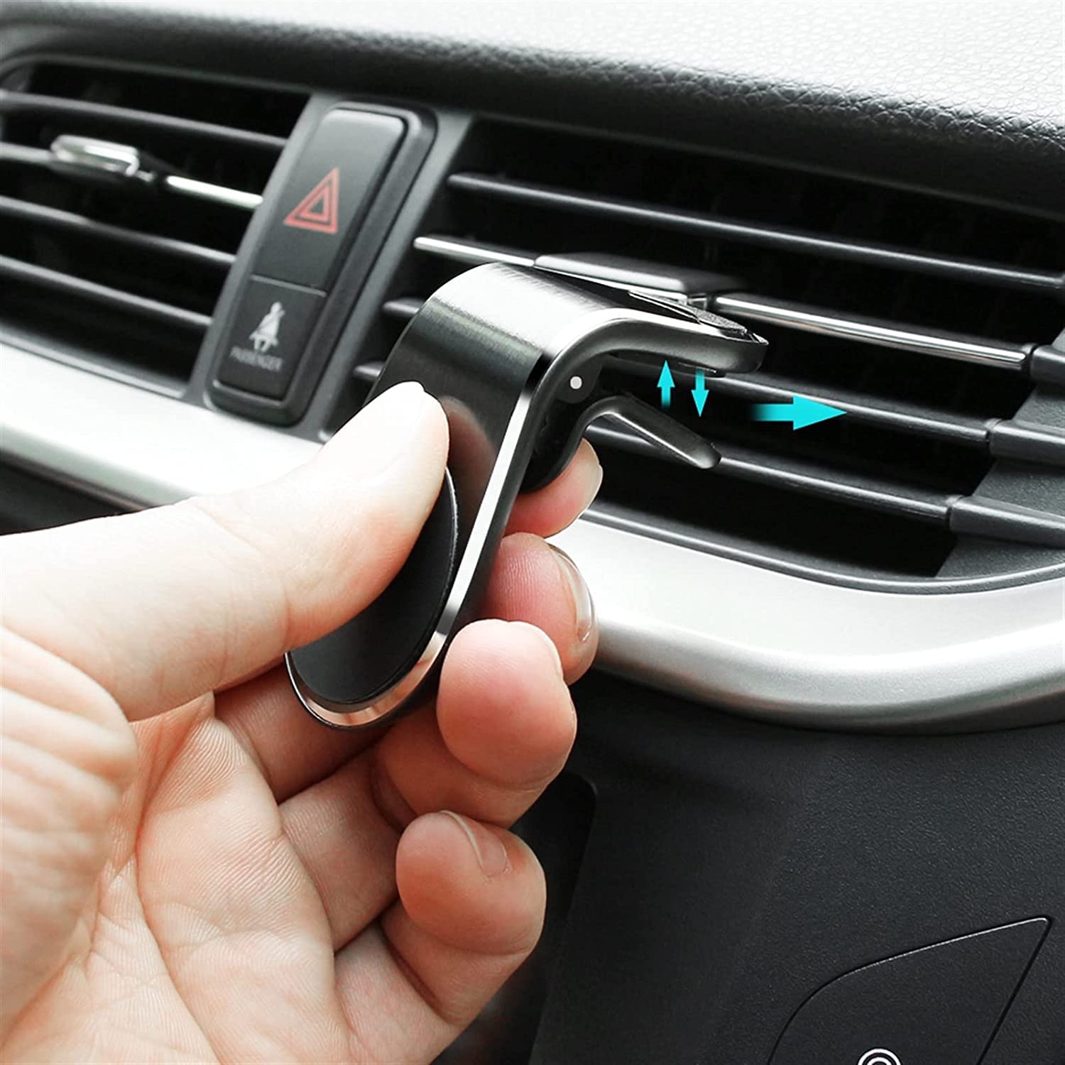 Soporte Móvil Soporte para Coche Teléfono móvil Salida de Aire para Succión magnética Navegación Coche Ventosa Imán para teléfono para Coche(Rot)