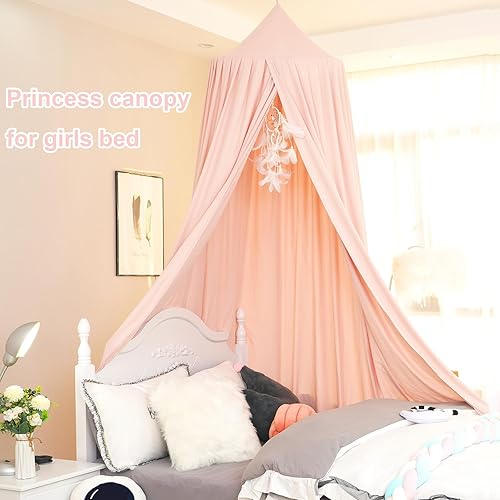 Miniatura 8 de Toldo extragrande para cama infantil con diseño de princesa, linda cúpula para cuna de niñas, decoración de la habitación de los niños, carpa de