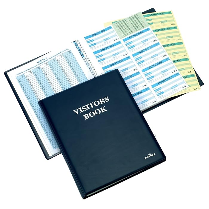 Buy Durable Visitor Book 300 With Leather Look Front Cover Includes
