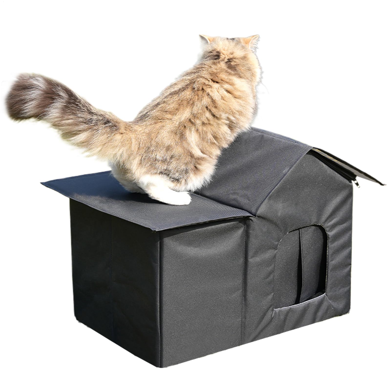 Maison pour chat d'extérieur isolée contre le froid pour balcon et garage