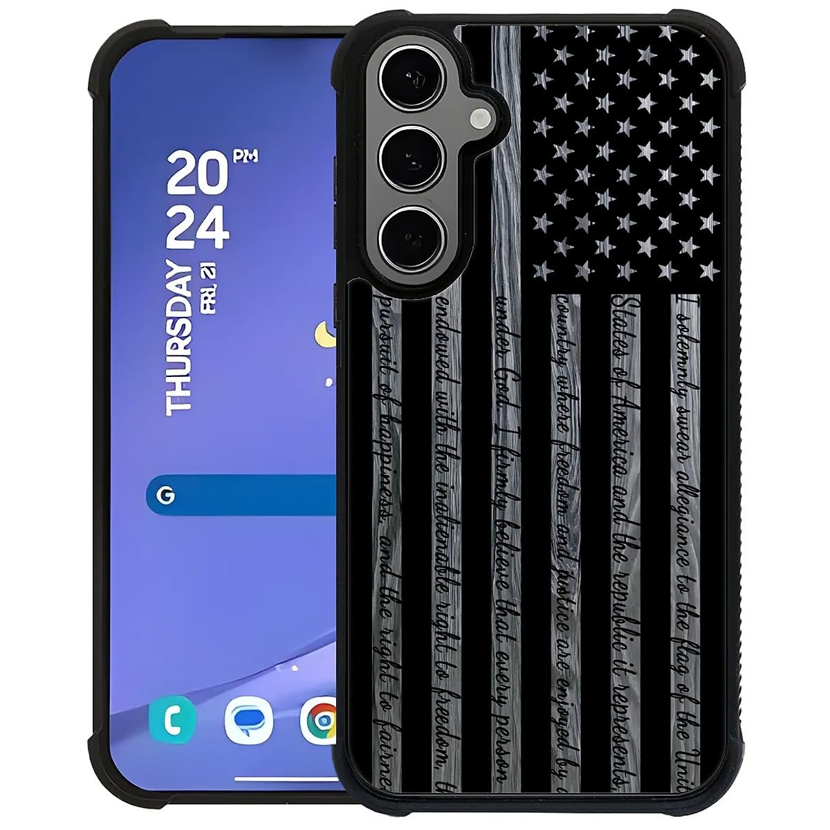 Coque Samsung S24 S25 Plus drapeau américain en TPU antichoc - 8