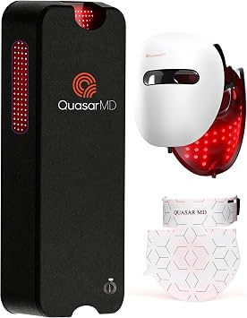 QuasarMD Ultimate Full-Body Light Therapy System Recovery Mat 2052 Medical-Grade LEDs, 660nm+850nm + 7-in-1 LED Face Mask 7 Colors + NIR + Neck & Decollete Firming Device 630nm+830nm