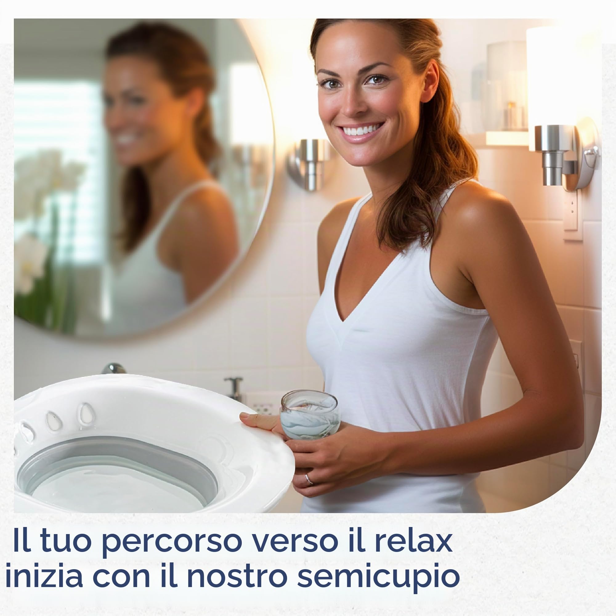 FIRST DAYS MATERNITY - Sitz Bath, Bidet portatile per lenire le emorroidi e i disturbi postpartum, si piega in modo piatto per riporlo facilmente