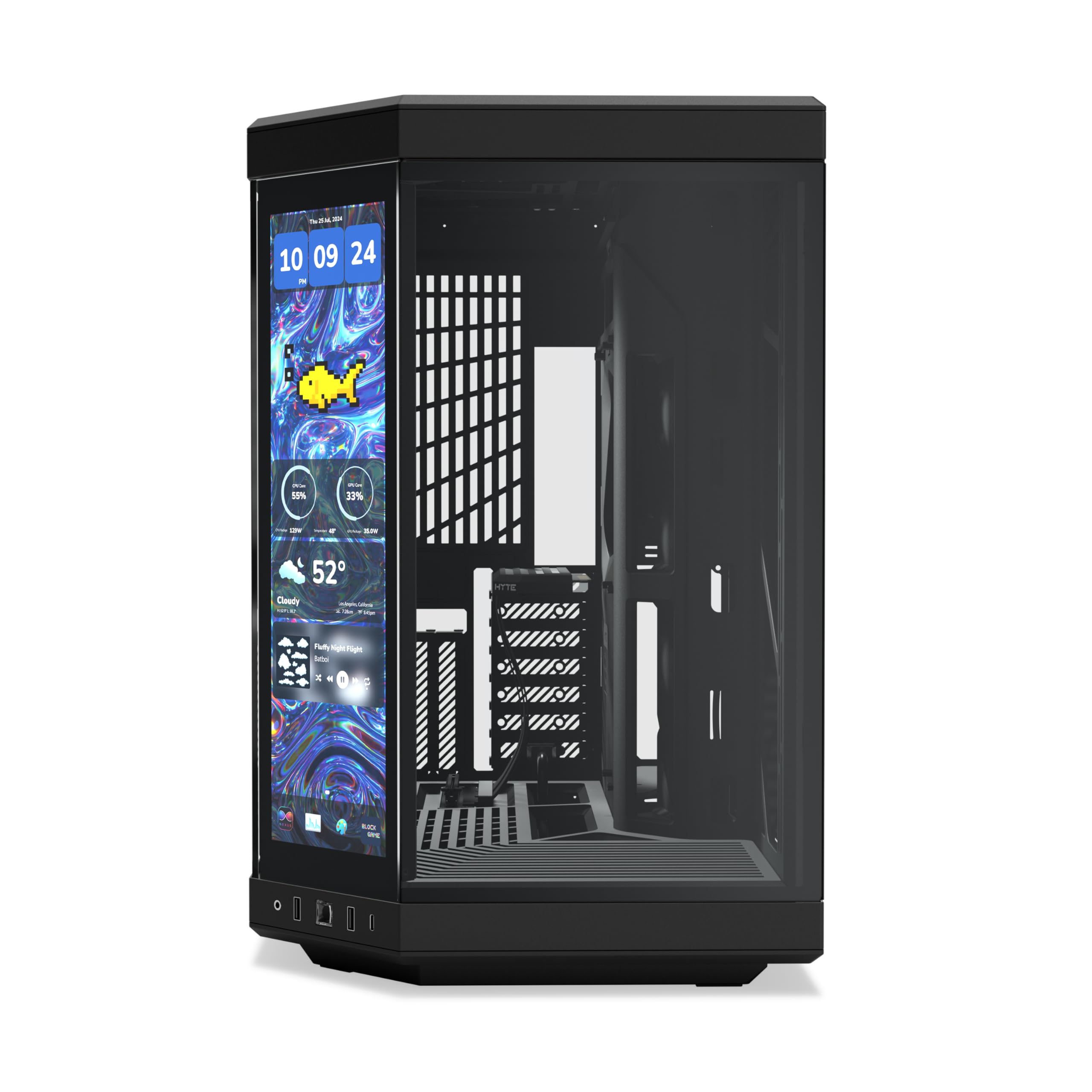 PCケース(自作PC用) hyte y70 touch infinite black Y70 touch infinite - Our New PC Case with LCD Screen - Pitch